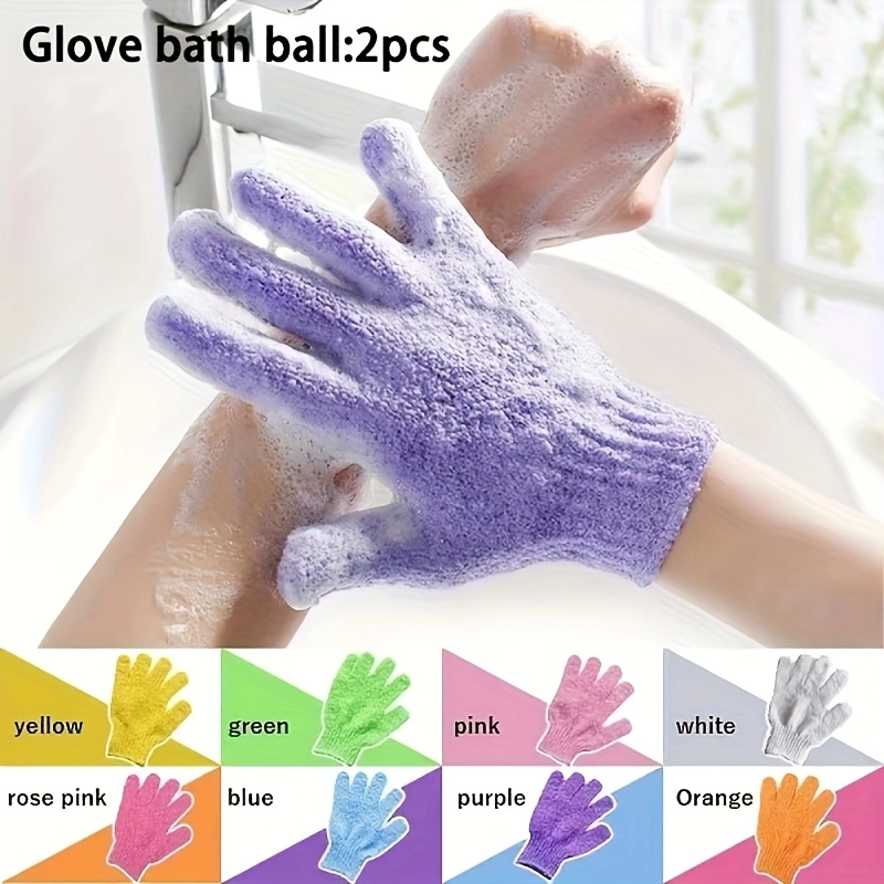 2-Pack Gentle Exfoliating Bath Gloves - Image 2