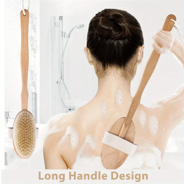 Detachable Long Handle Shower Brush