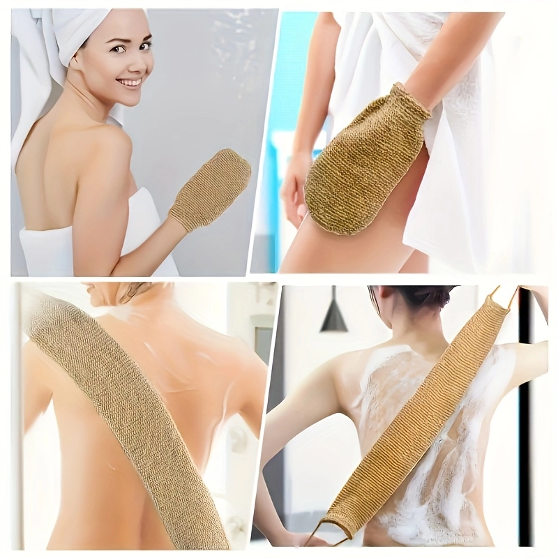 Reusable Exfoliating Bath Gloves Set - Image 6