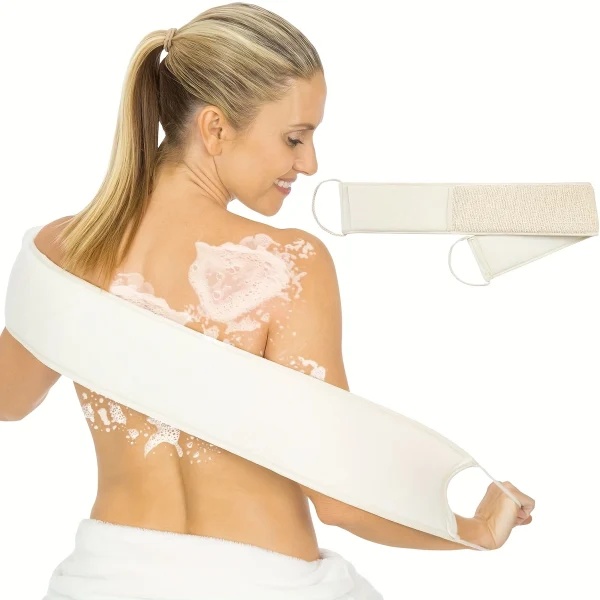 Dual-Sided Exfoliating Back Scrubber Towel