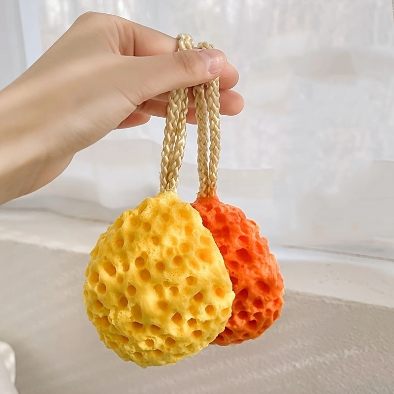 Flower Shaped Exfoliating Bath Sponge Set - Image 5