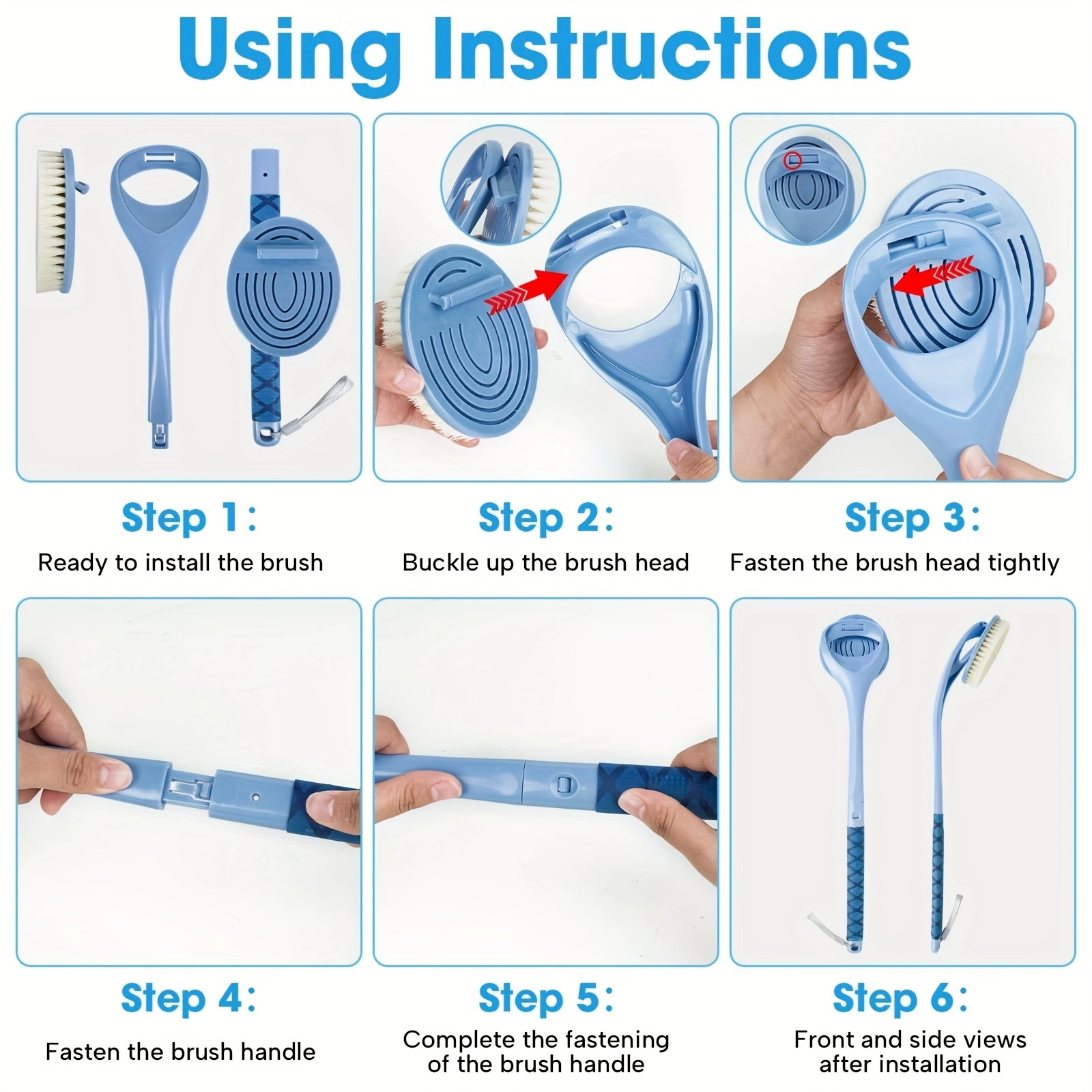 Long Handle Deep Cleaning Back Brush - Image 3