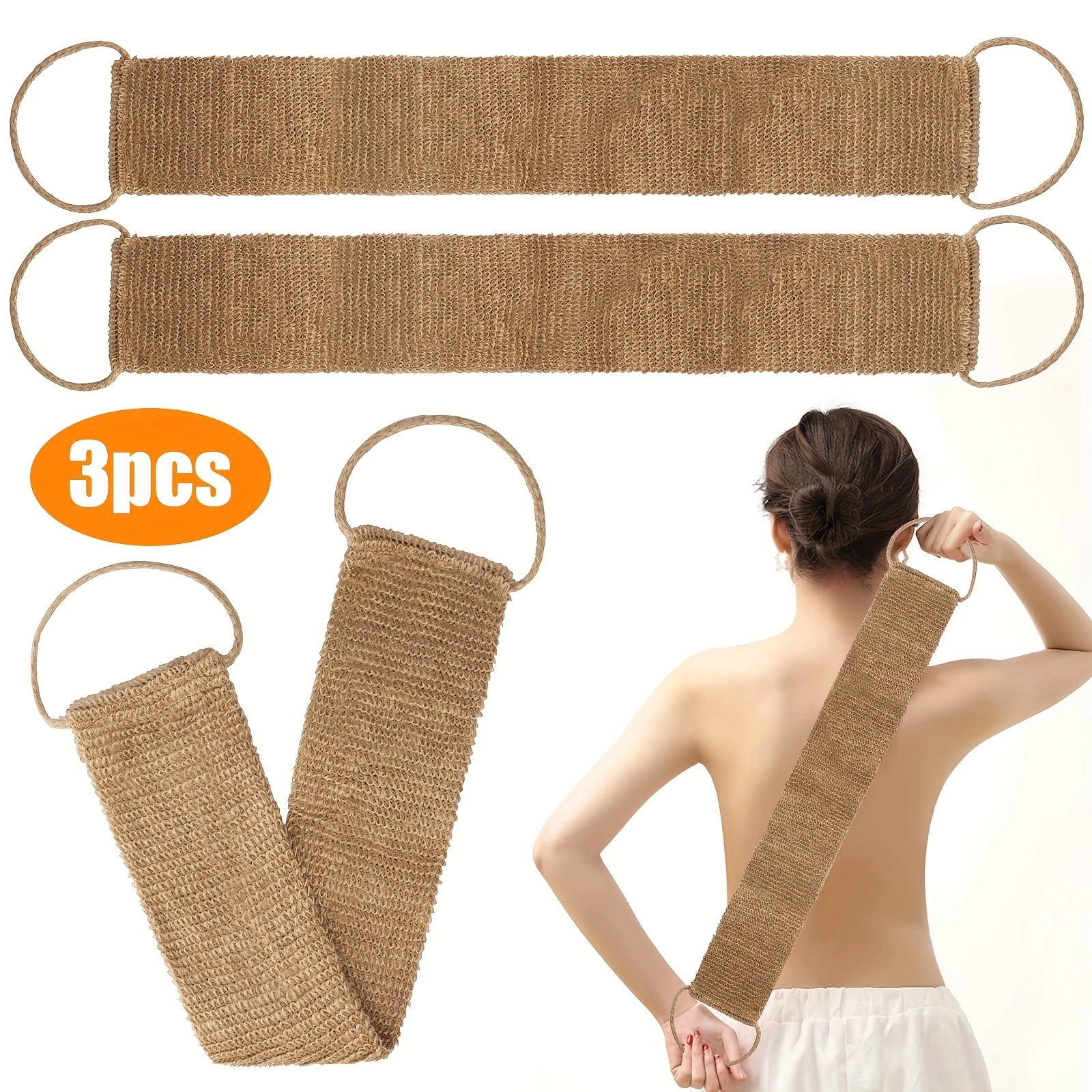 Ramie Exfoliating Back Scrubber Set - Image 4