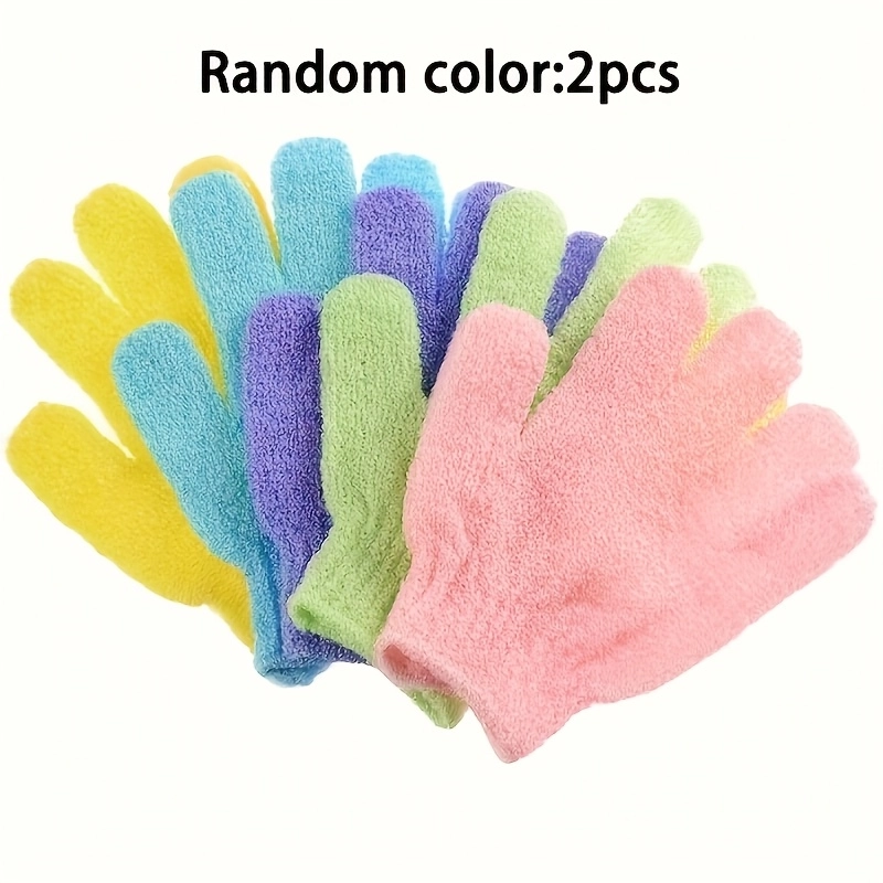 2-Pack Gentle Exfoliating Bath Gloves - Image 6