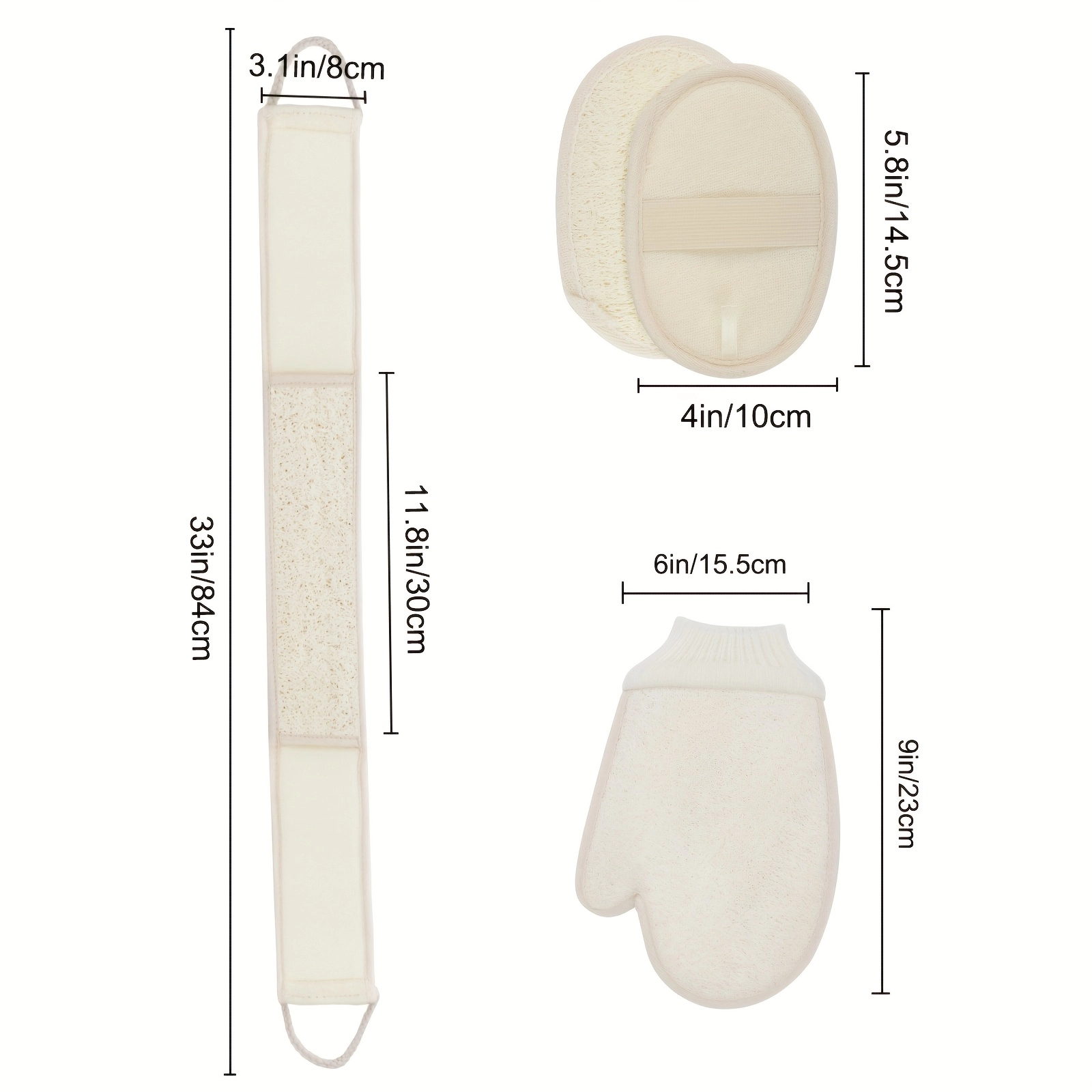 Exfoliating Body Scrubber Set - Image 5