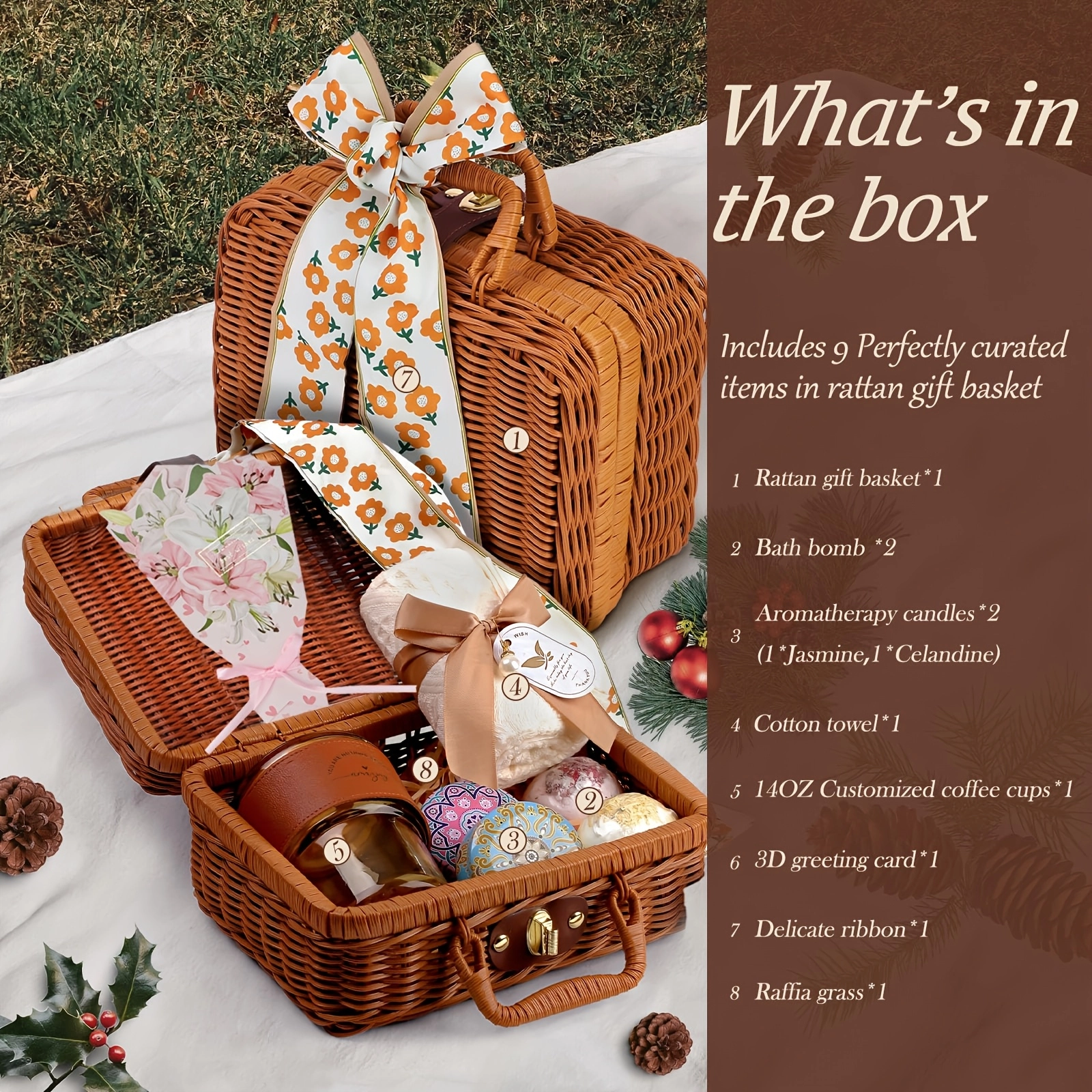 Relaxing Bath Gift Basket for Women