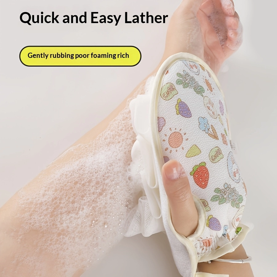 3-Pack Double-Sided Exfoliating Bath Gloves - Image 3