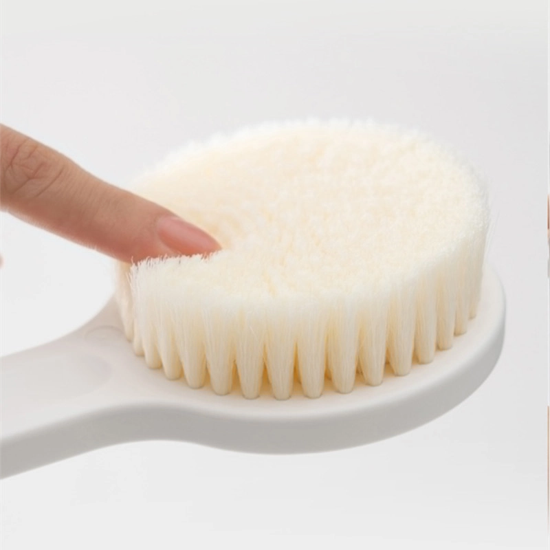Clean bath tools drying in a bright bathroom