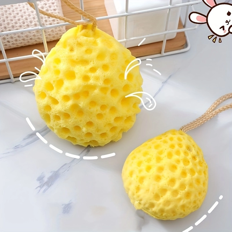 Flower Shaped Exfoliating Bath Sponge Set - Image 2