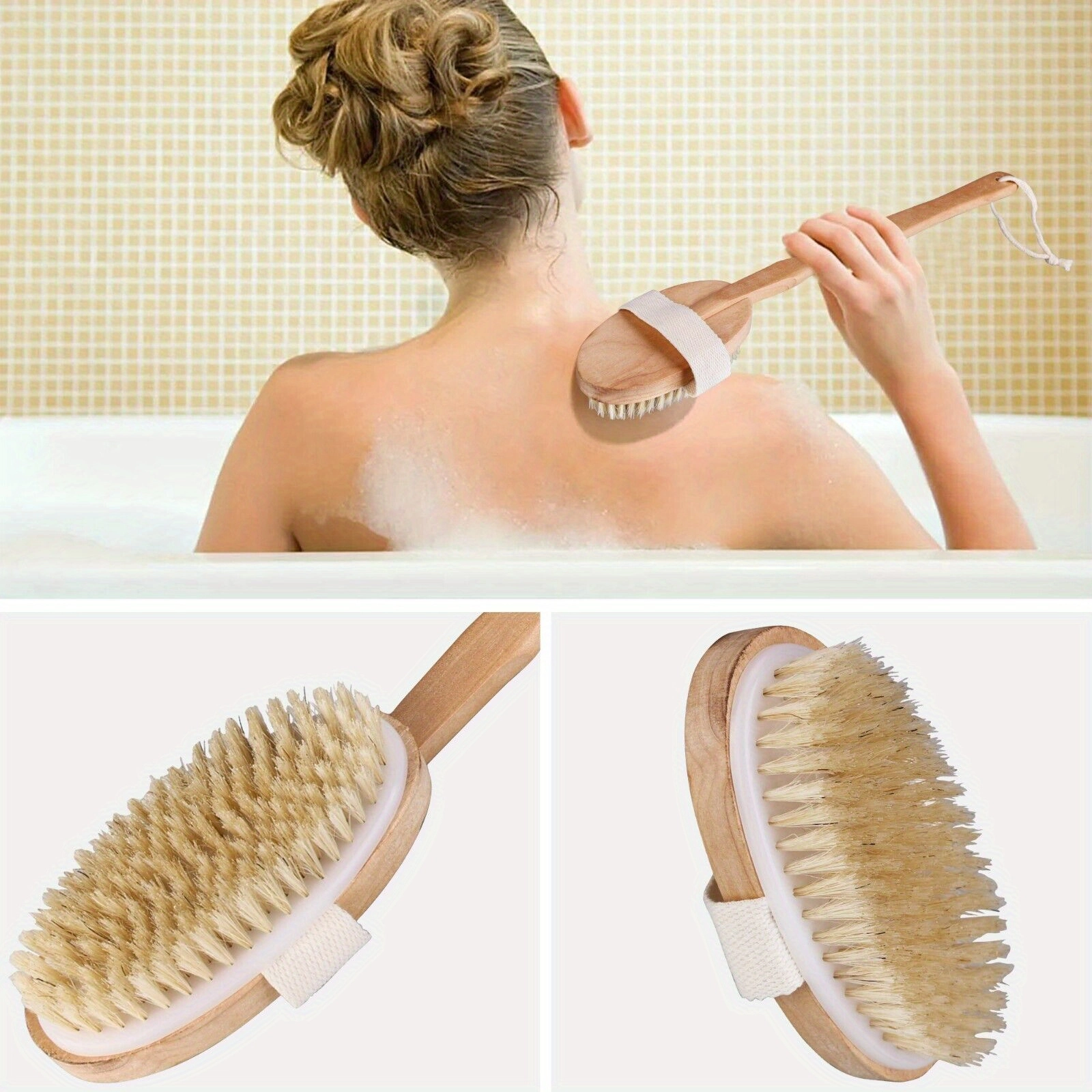 Detachable Long Handle Shower Brush - Image 2