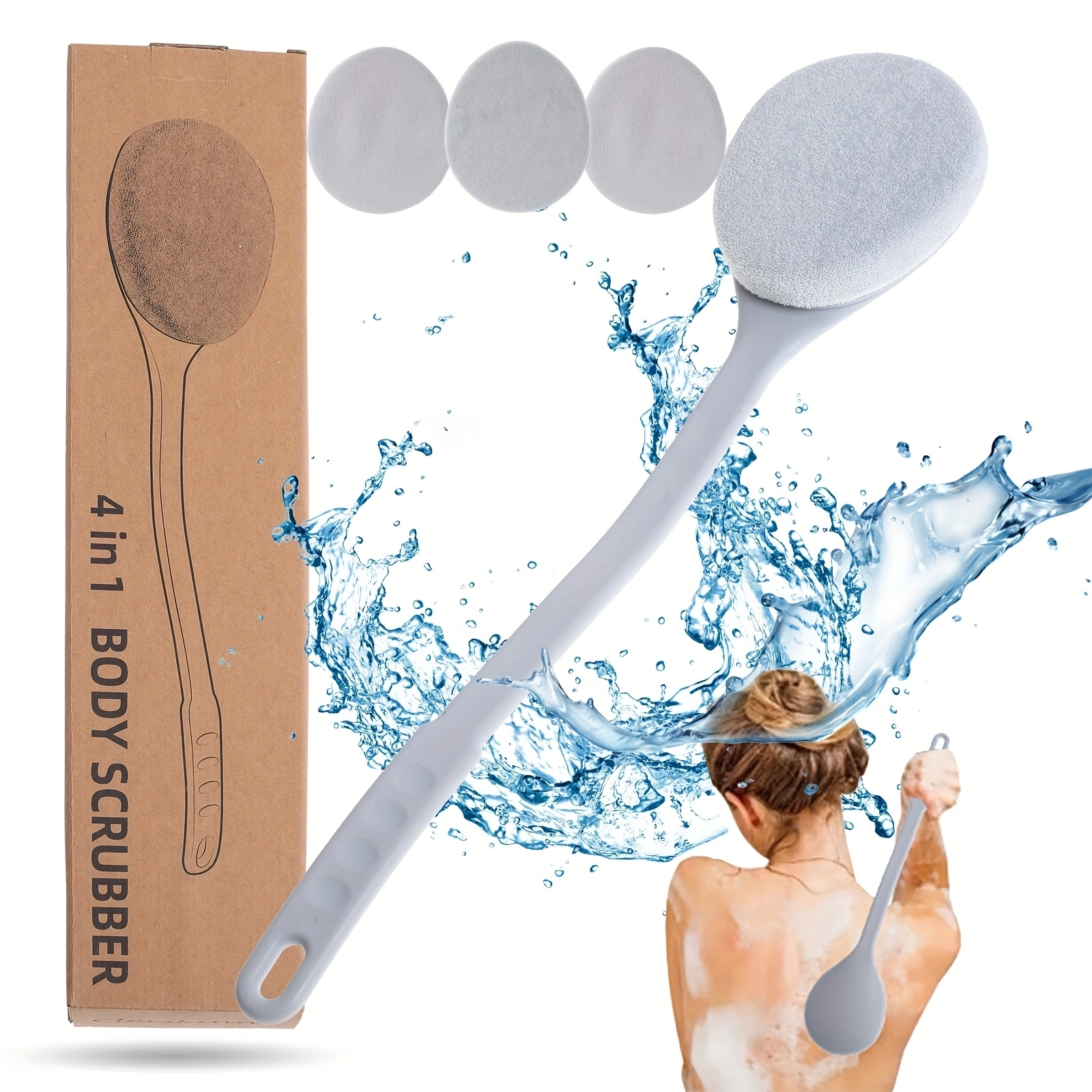 Long Handle Exfoliating Bath Brush - Image 5