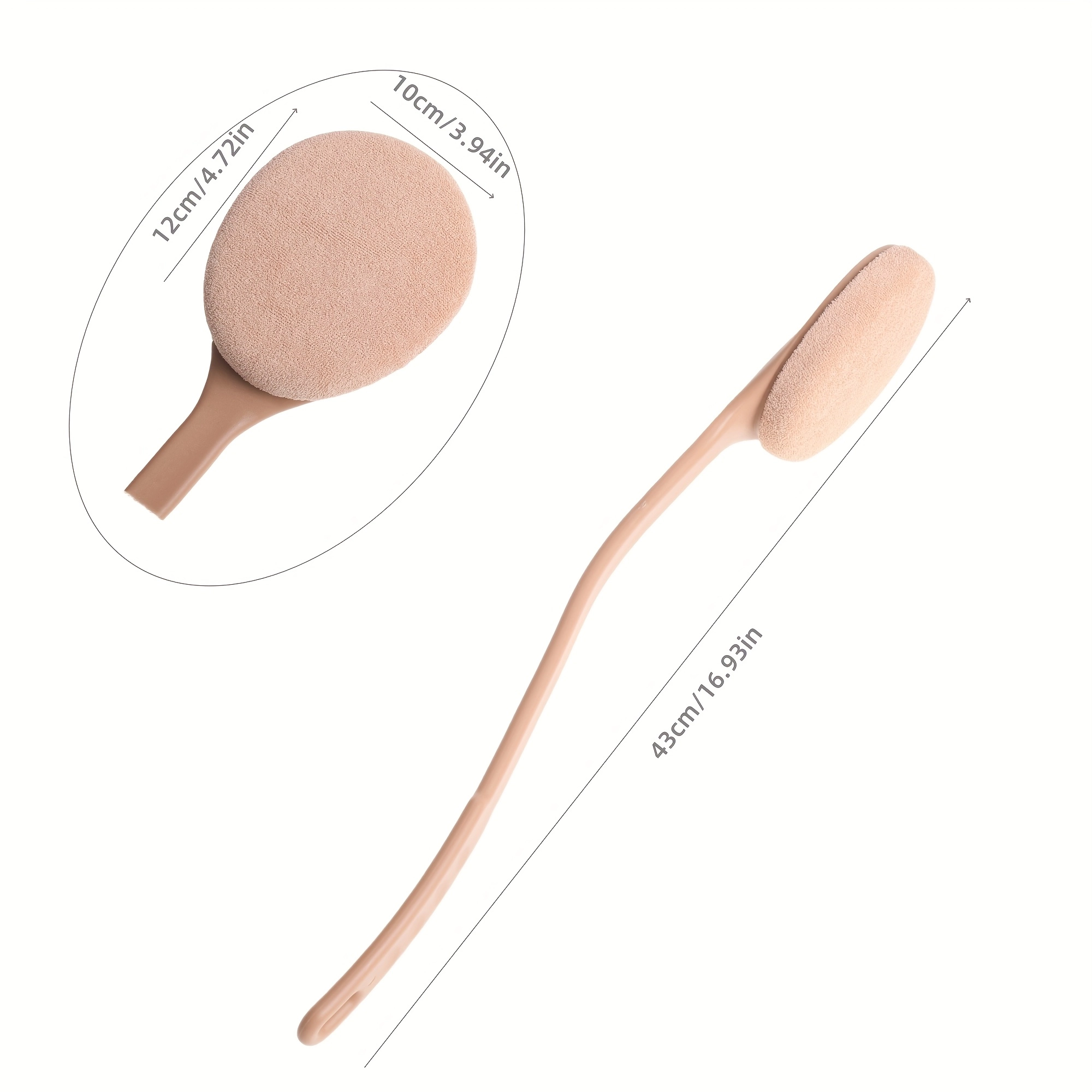 Long Handle Exfoliating Bath Brush - Image 7