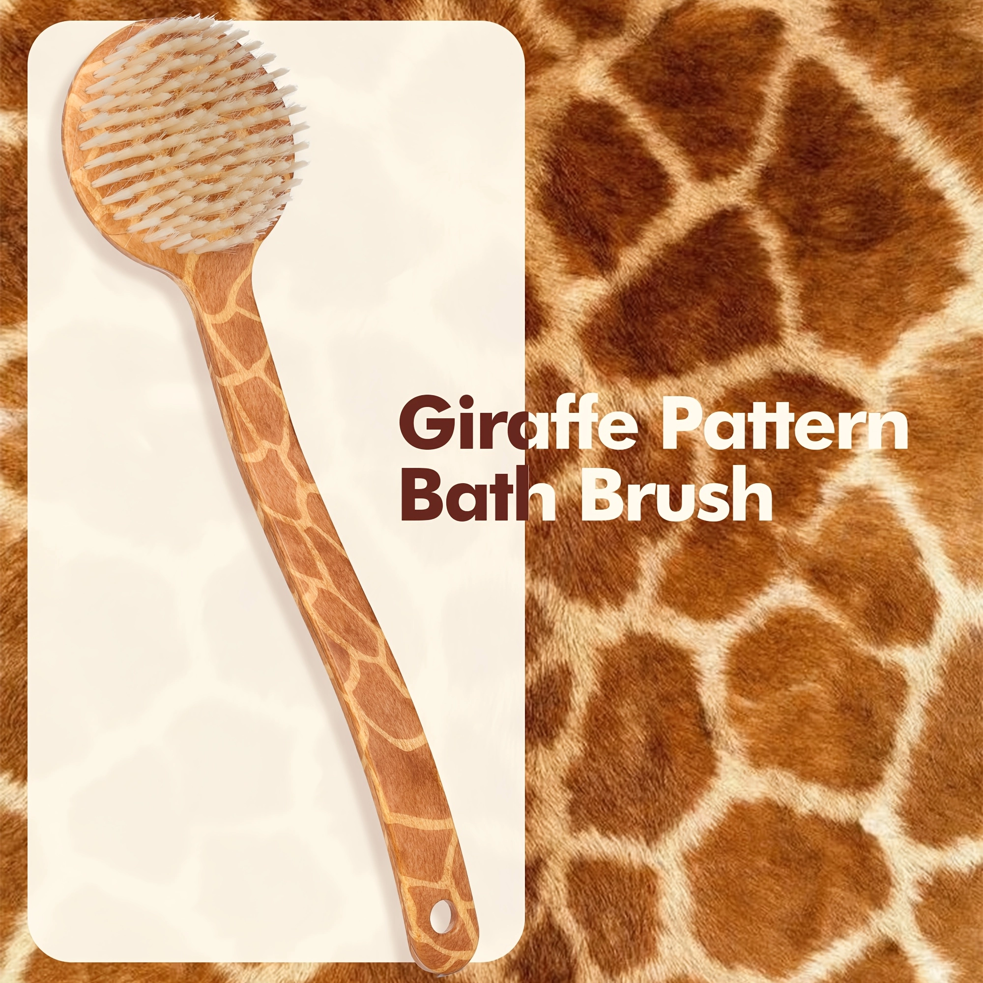 Leopard Print Long Handle Bath Brush - Image 9