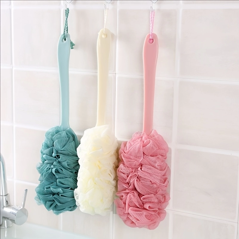 Long Handle Foaming Bath Scrubber Set - Image 9