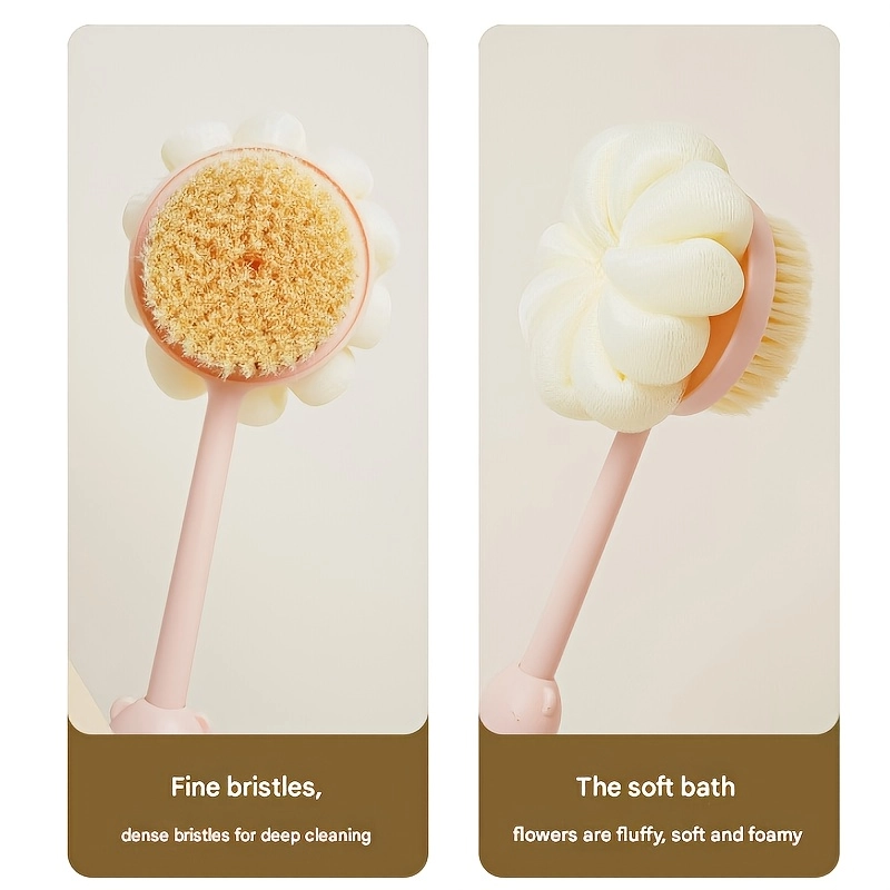 Soft & Stiff Bristle Back Scrub Brush - Image 4