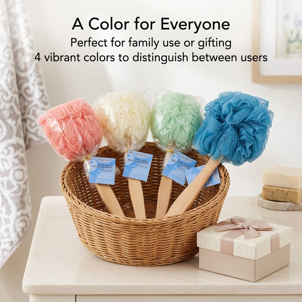 Loofah Sponge Back Scrubber Brush - Image 4