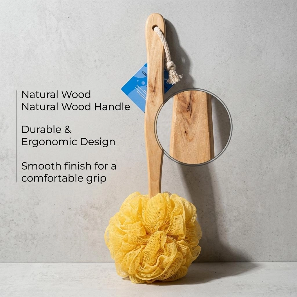 Loofah Sponge Back Scrubber Brush - Image 6