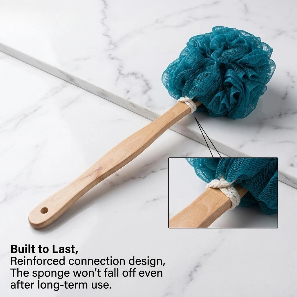 Loofah Sponge Back Scrubber Brush - Image 7