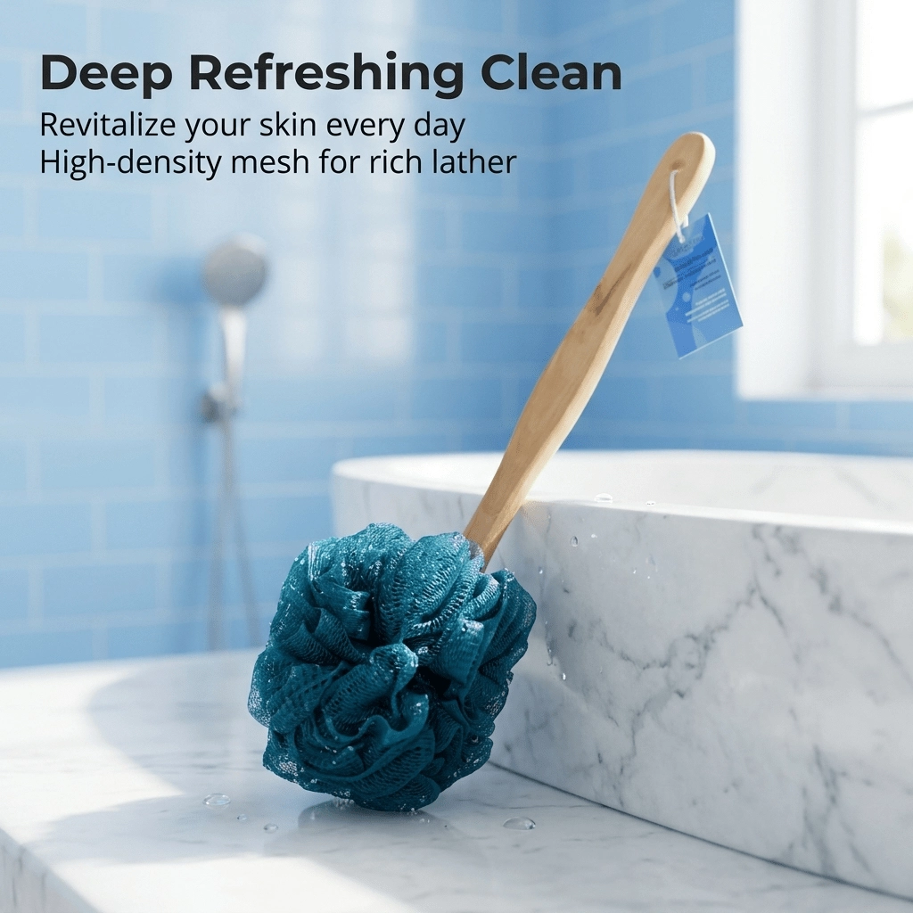 Loofah Sponge Back Scrubber Brush - Image 10