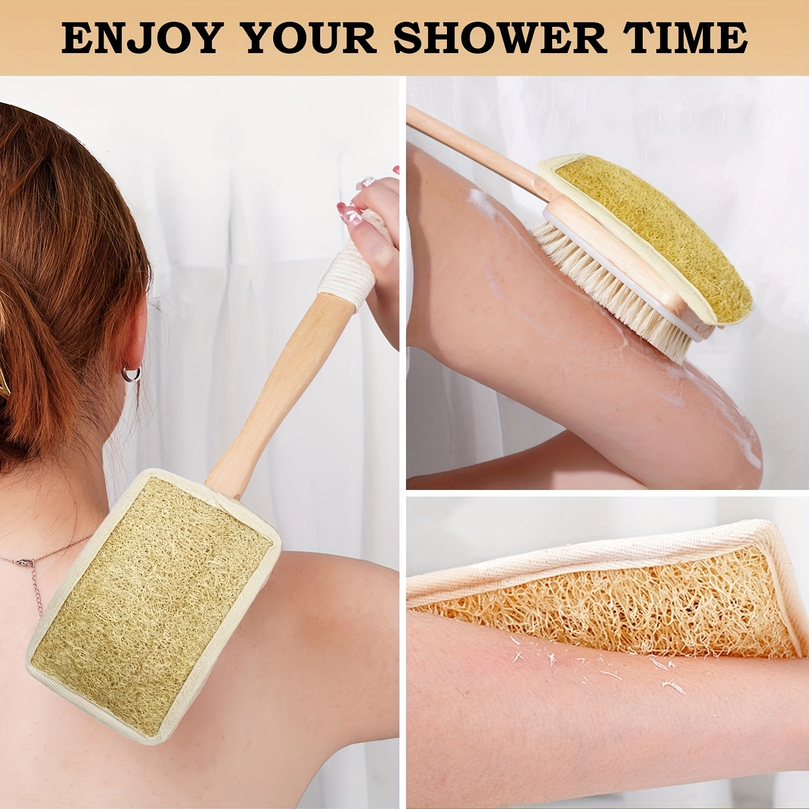 Extended Long Handle Shower Brush - Image 3