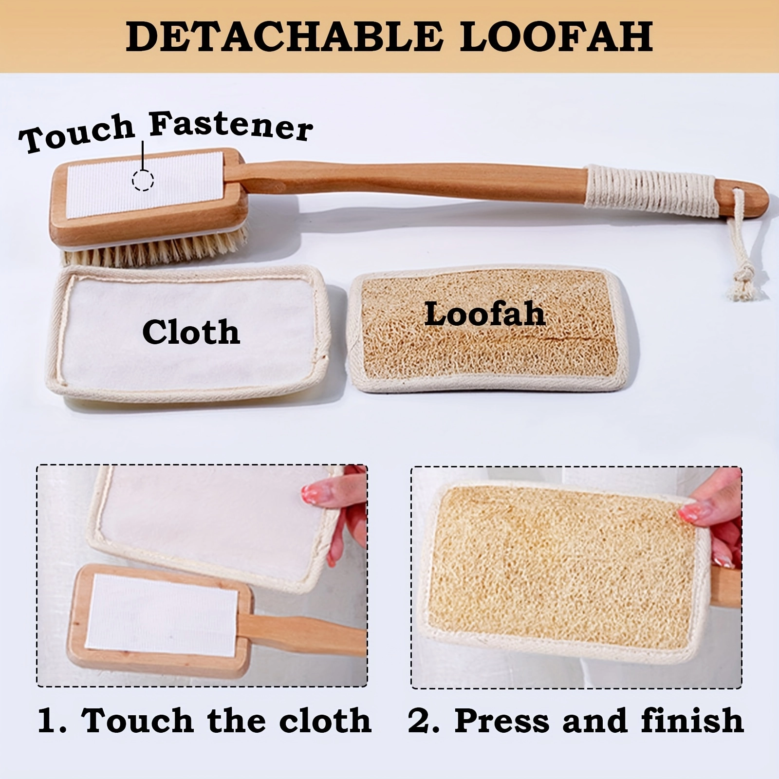 Extended Long Handle Shower Brush - Image 4