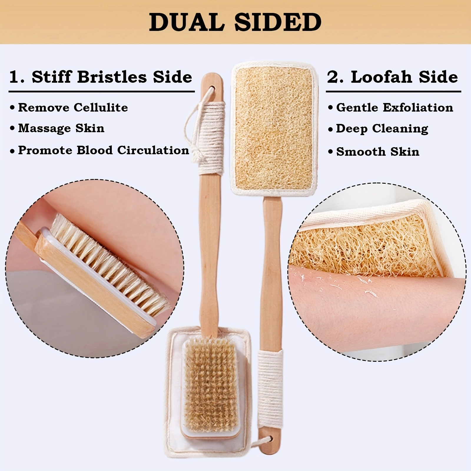Extended Long Handle Shower Brush - Image 5
