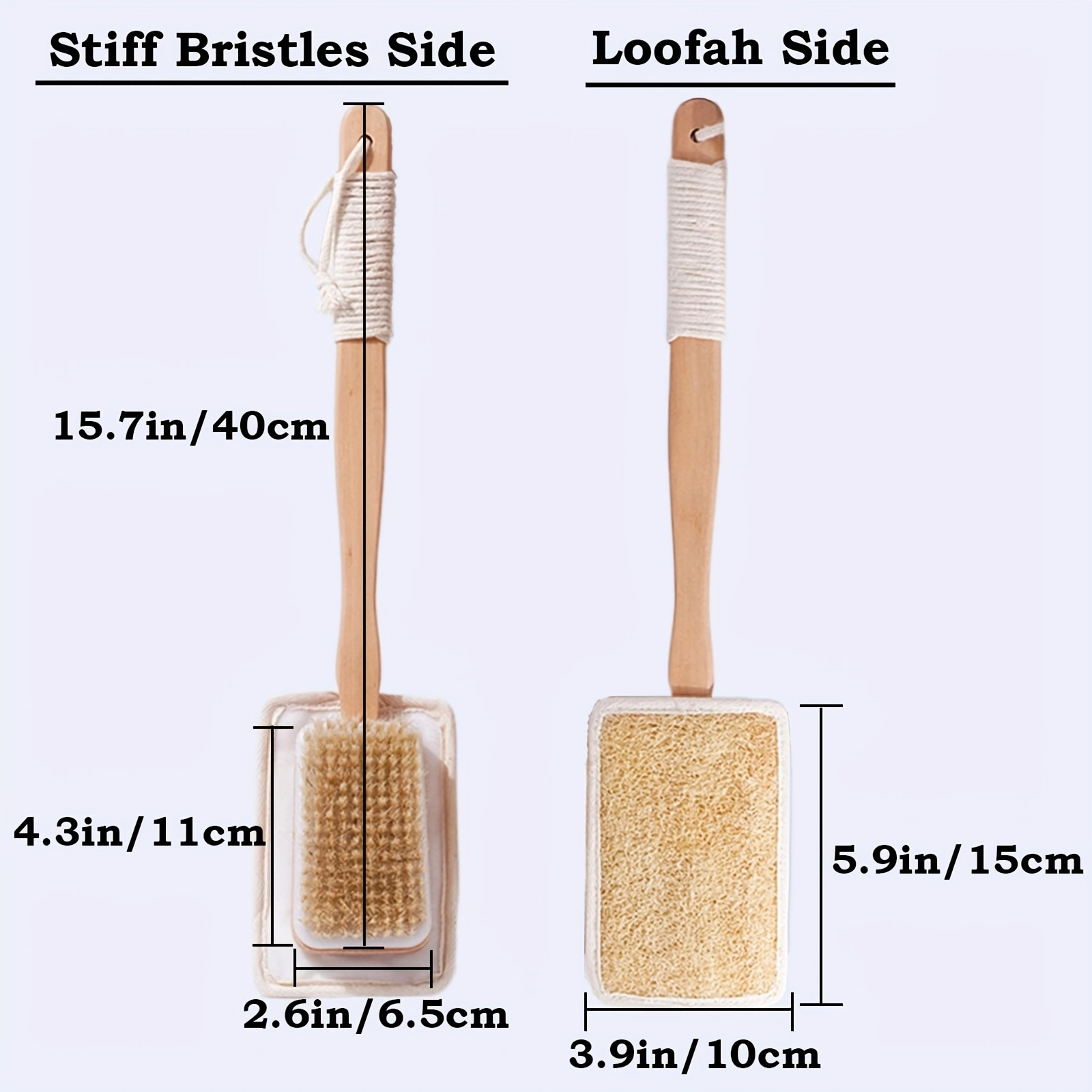 Extended Long Handle Shower Brush - Image 2