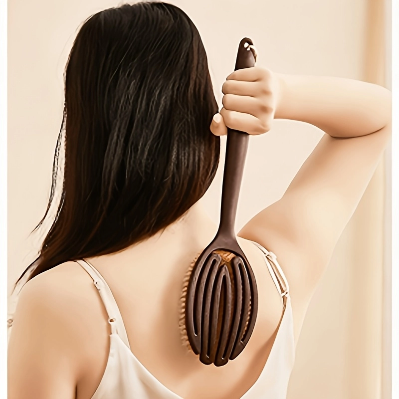 Natural Bristle Back Scrub Brush Set - Image 6