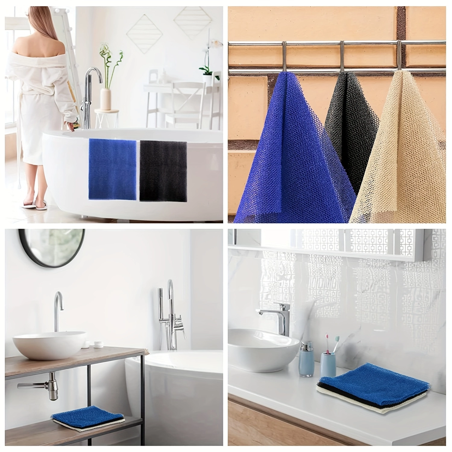 Nylon Exfoliating Back Scrub Towel - Image 2