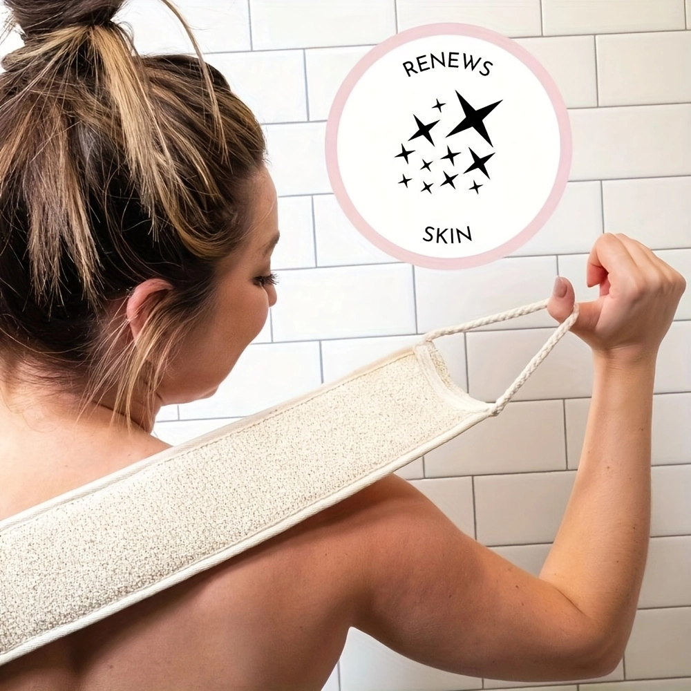Dual-Sided Exfoliating Back Scrubber Towel - Image 2