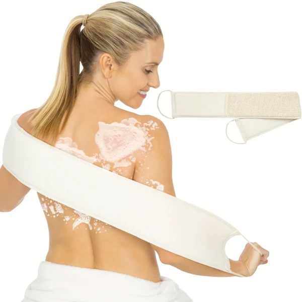 Dual-Sided Exfoliating Back Scrubber Towel