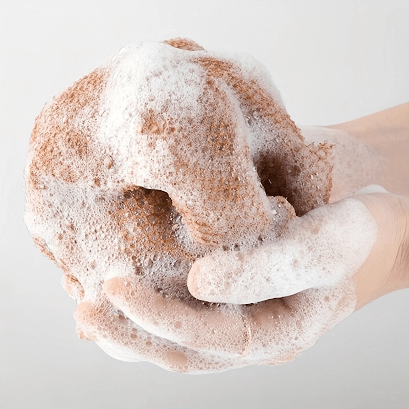 Long Exfoliating Bath Back Scrubber Towel - Image 3