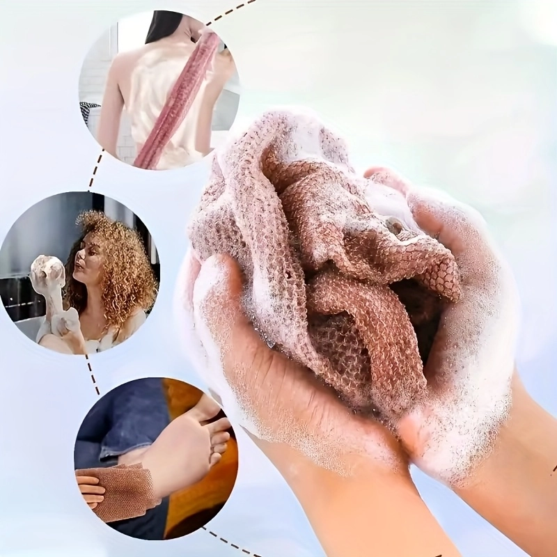 Heavy-Duty Nylon Bath Scrub Towel - Image 3