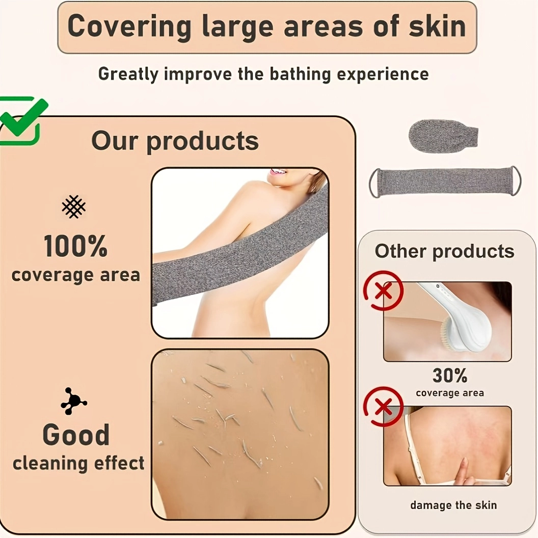 Exfoliating Bath Towel and Glove Set - Image 5