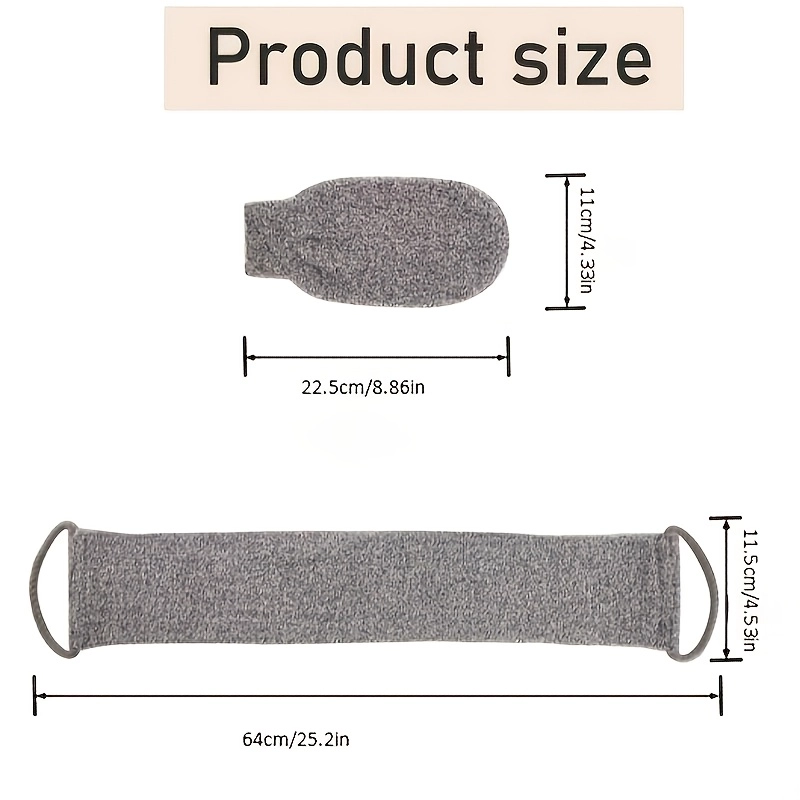 Exfoliating Bath Towel and Glove Set - Image 6
