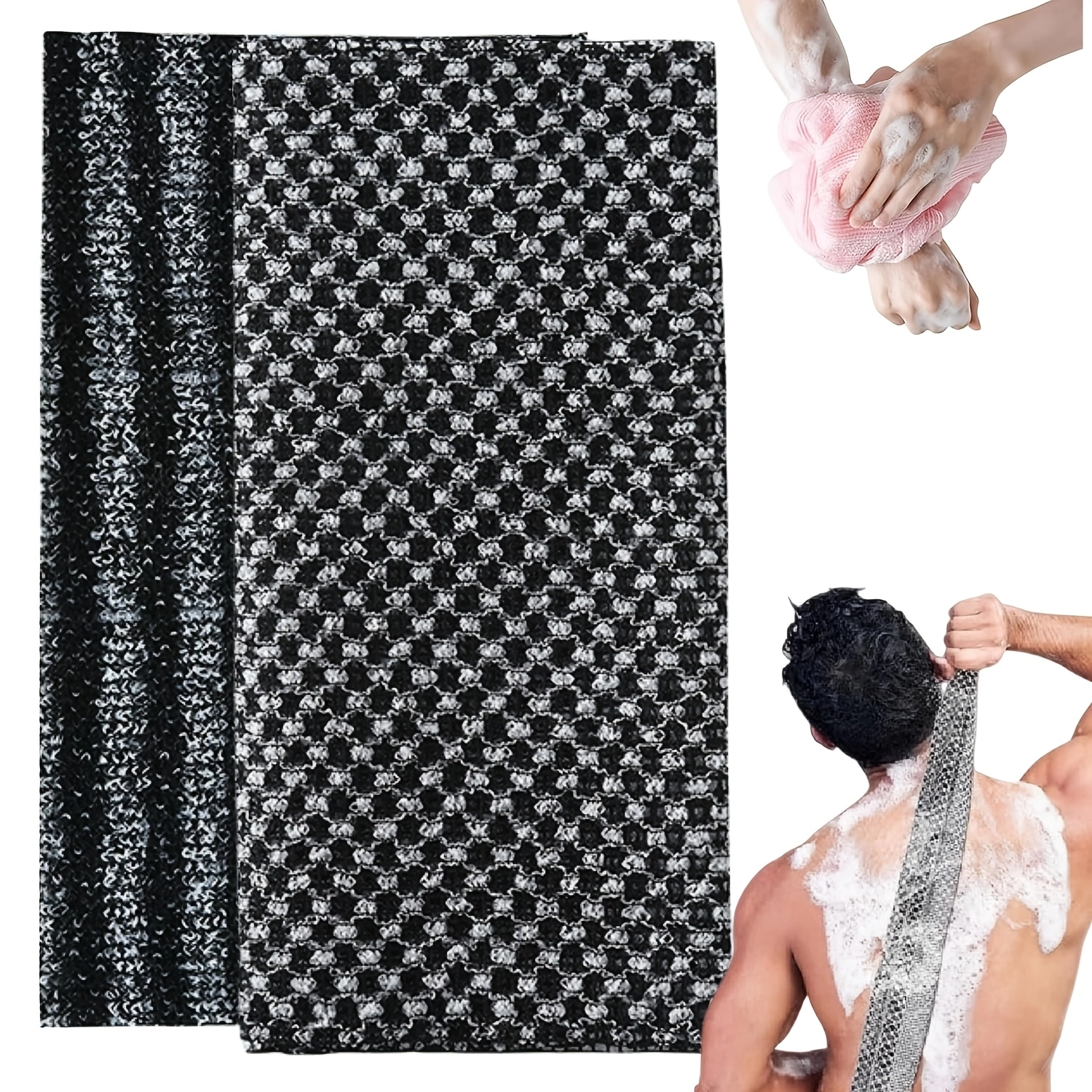 Double-Sided Exfoliating Shower Towel - Image 4