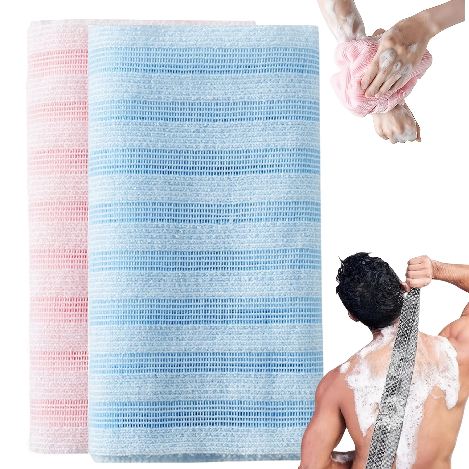 Double-Sided Exfoliating Shower Towel - Image 5
