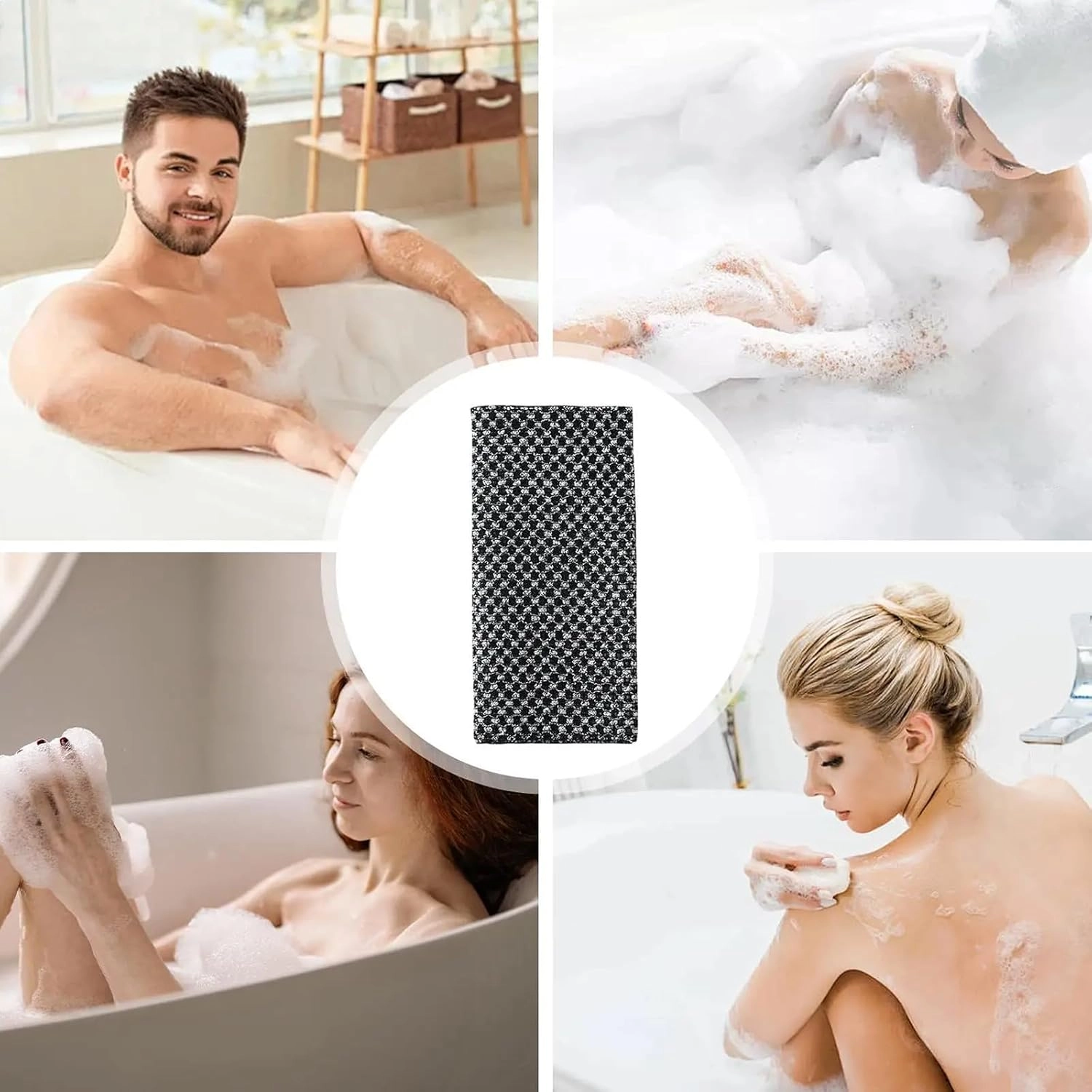Double-Sided Exfoliating Shower Towel - Image 2