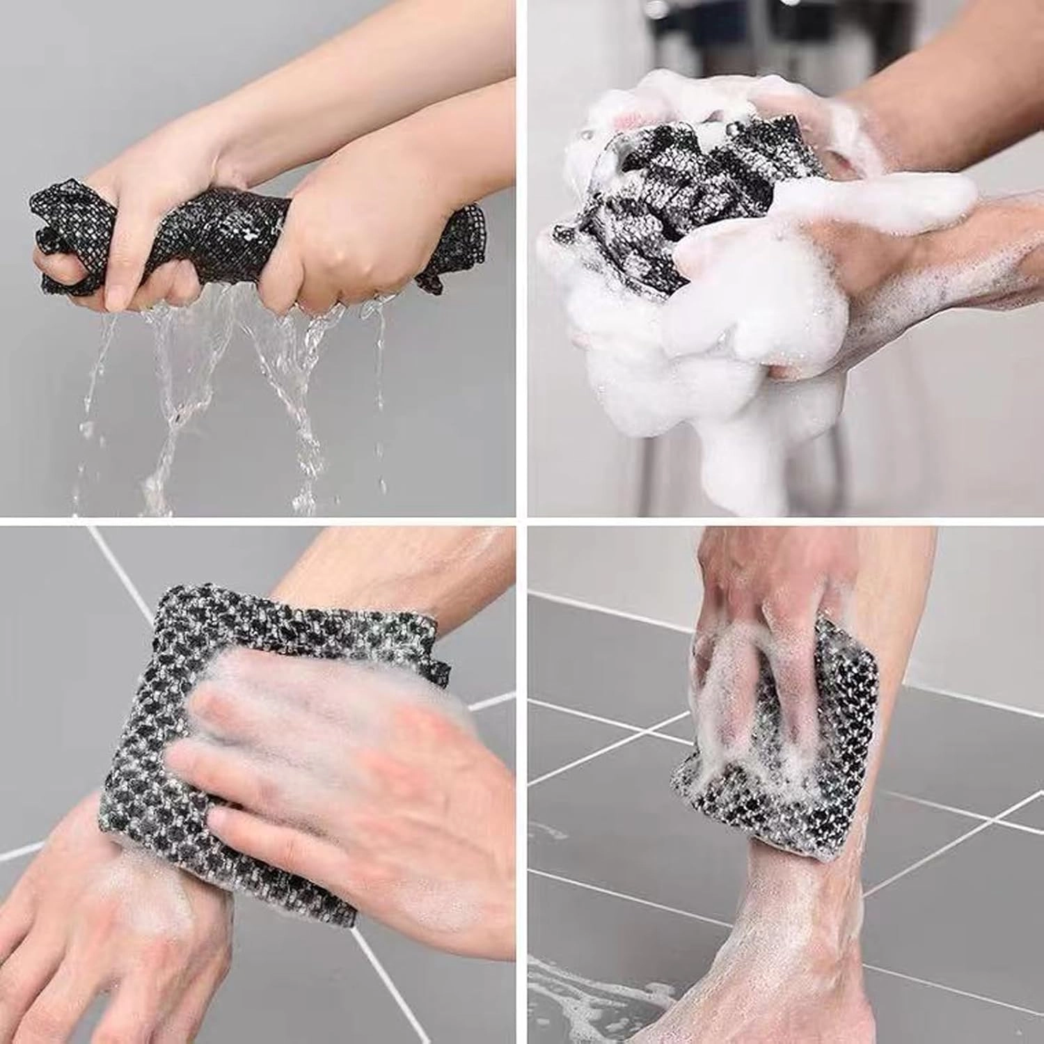 Double-Sided Exfoliating Shower Towel - Image 8