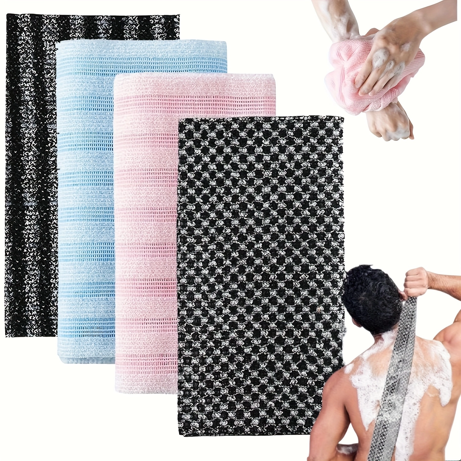 Double-Sided Exfoliating Shower Towel