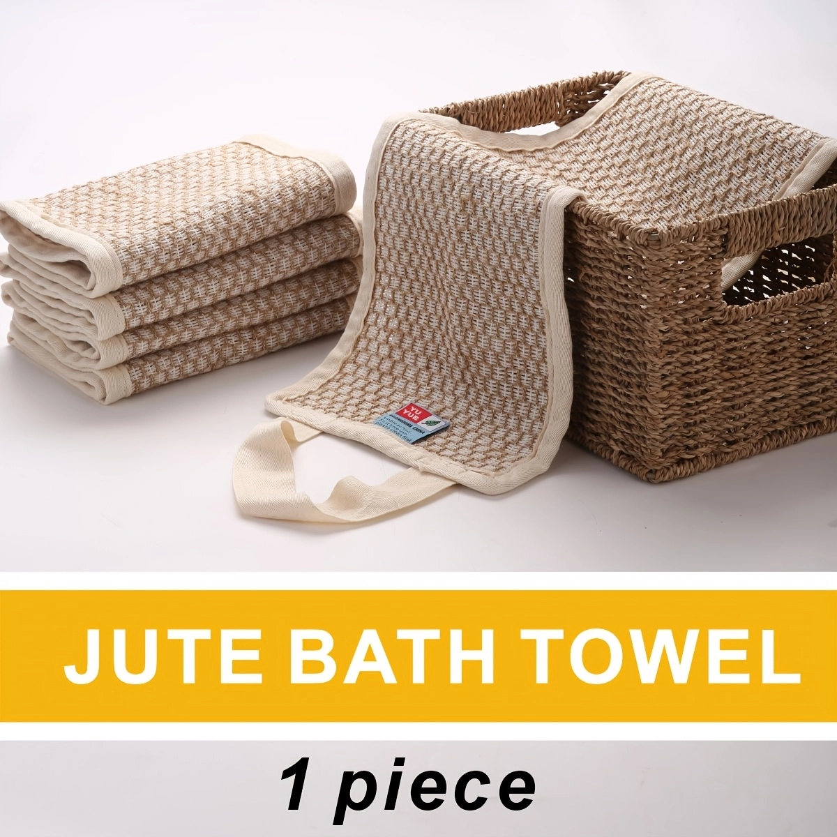 Jute-Linen Exfoliating Back Scrubber - Image 5