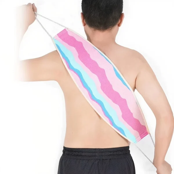 Dual-Sided Back Scrub Towel