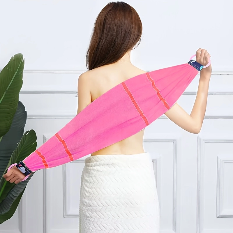 Striped Exfoliating Back Scrub Towel Set - Image 4