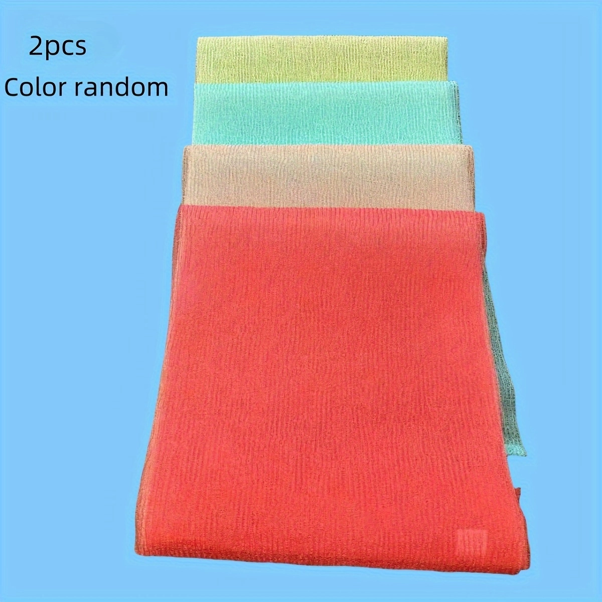 Nylon Exfoliating Bath Towel Set - Image 8