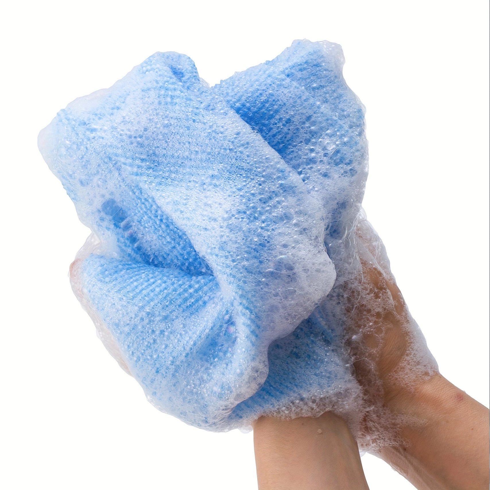 Nylon Exfoliating Bath Towel Set - Image 6