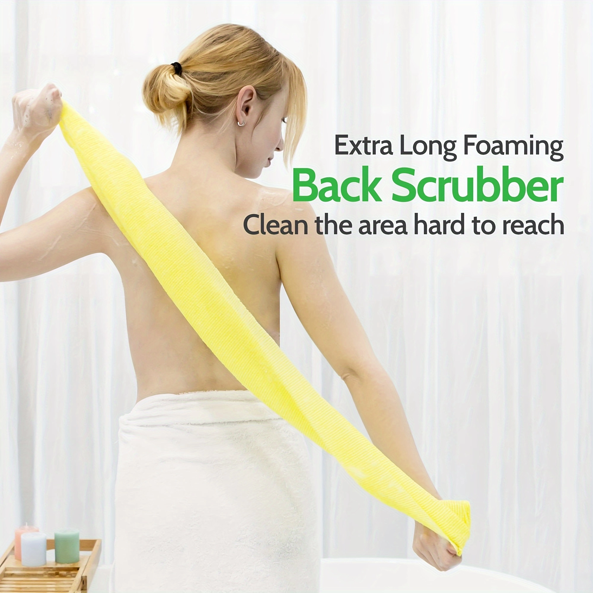 Nylon Exfoliating Bath Towel Set