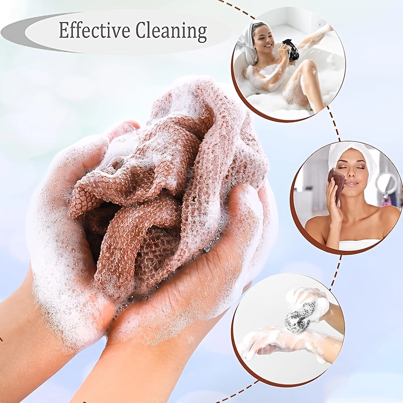 Nylon Mesh Bath Scrub Towel - Image 6