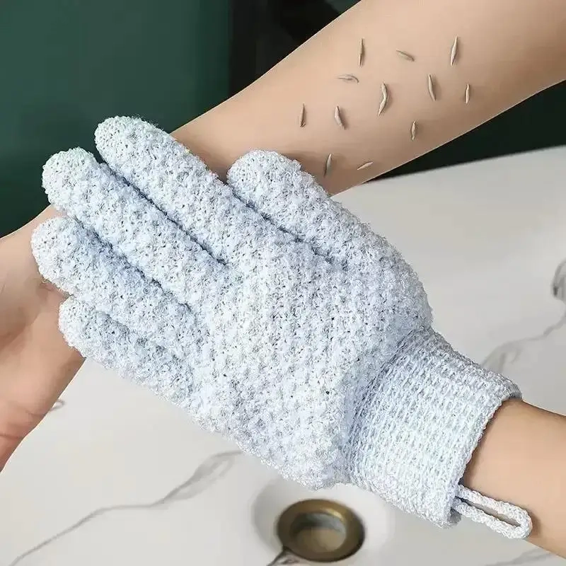 2-Pack Exfoliating Bath Sponge Gloves - Image 2
