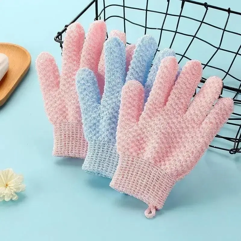 2-Pack Exfoliating Bath Sponge Gloves - Image 4