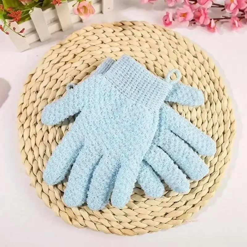 2-Pack Exfoliating Bath Sponge Gloves - Image 6